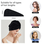 SINLAND Microfiber Hair Drying Cap Hair Towel Turban Twist - Image 2