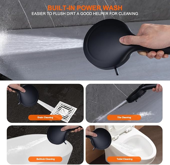 Black Large High Pressure Filtered Shower Head - Image 10
