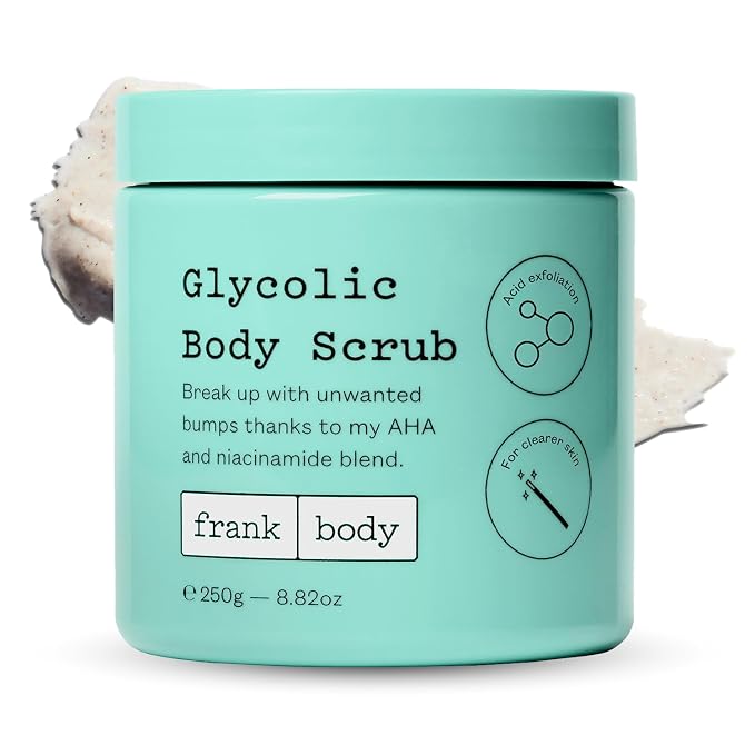 frank body Glycolic Acid Body Scrub | Fights KP & Breakouts, Spots & Tighten by FrankBody