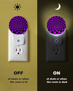 Night Lights Auto Sensor Purple Black Checker Night Light 3D Abstract Mosaic - Image 6