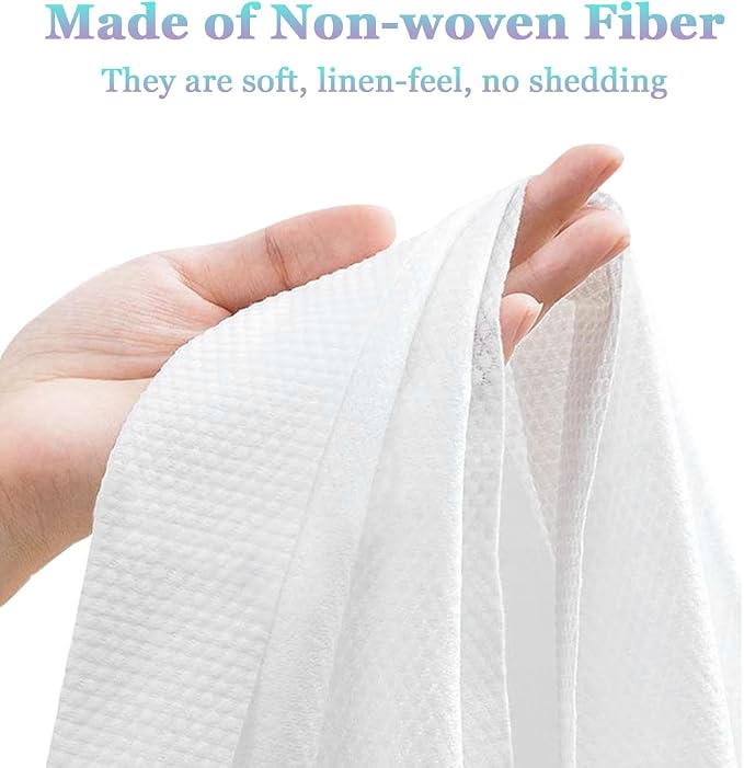 50-Count Disposable Bath Hair Towels, 19.7" x 27.6" Thickened and Absorbent - Image 2