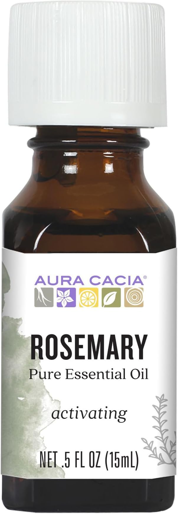 Aura Cacia Rosemary Essential Oil, Pure Rosmarinus Officinalis Oil, Aromatherapy by AuraCacia