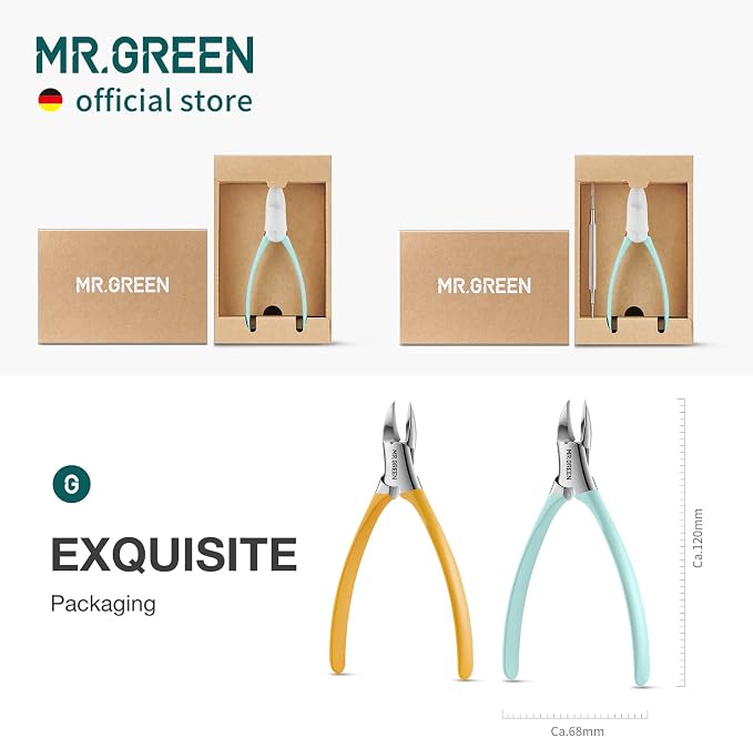 MR.GREEN Toenail Clippers Stainless Steel Ingrown Nail Cutter Thick and Hard - Image 7
