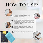 Exfoliating Washcloth Face & Body Scrub Towel - Image 7