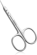 Cuticle Scissors Professional Extra Fine Curved Pointed Tip by ZIZZLON