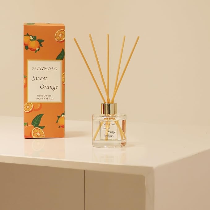 100ml Scent Diffuser with 6 Fiber Sticks, 3.5 oz Reed Diffuser Set Aromatherapy - Image 4