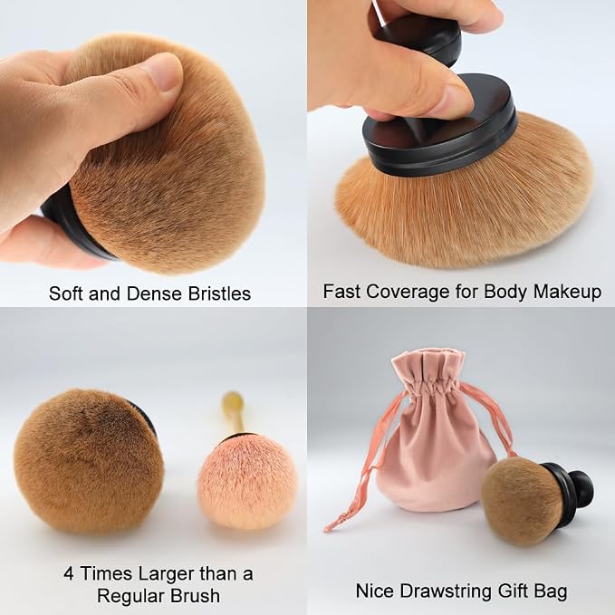 Big Self Tanning Blend Brush, Extra Large Kabuki, Self Tanner, Sunless Tanning - Image 5