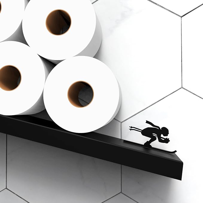 Artori Floating Toilet Paper Shelf Storage - Image 3