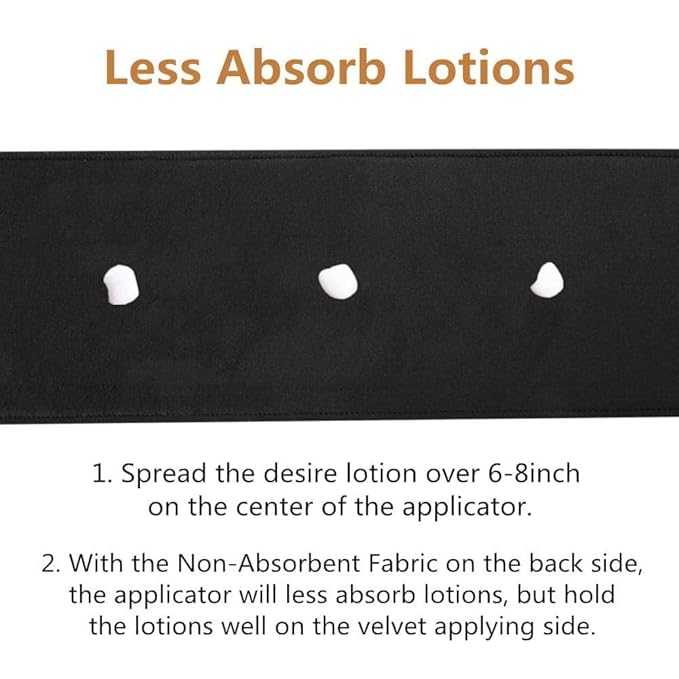 Yvoier Double-Side Used Self Tanner Back Applicator, Non-Absorbent Lotion - Image 4