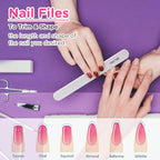 Nail Files and Buffer, TsMADDTs Professional Manicure Tools Kit Rectangular Art - Image 3