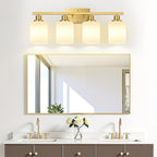 MOKATNG 4-Light Bathroom Light Fixtures, Brushed Gold Vanity Light - Image 7