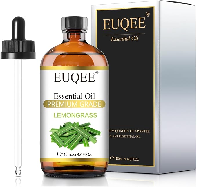 EUQEE Lemongrass Essential Oil 118ml Premium Lemongrass Oil - Image 9