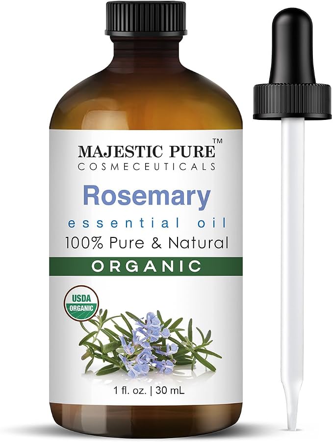 Majestic Pure Organic Rosemary Essential Oil by BeautyandPersonalCare