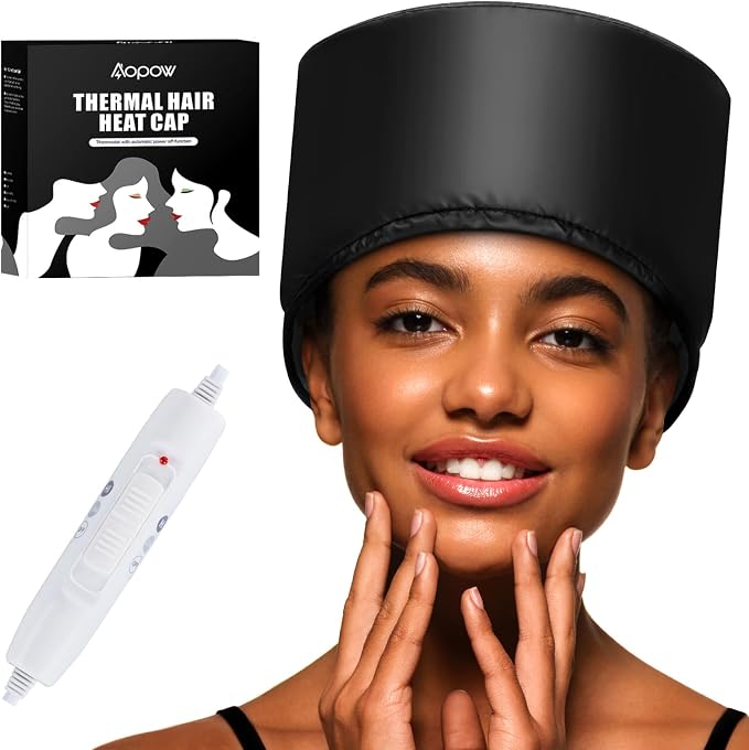 Heated Electric Thermal Steamer Cap by AOPOW