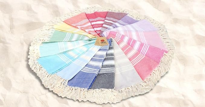 Bazaar Anatolia Turkish Beach Towel – 100% Cotton, Quick Dry, Sand Free Towel - Image 9