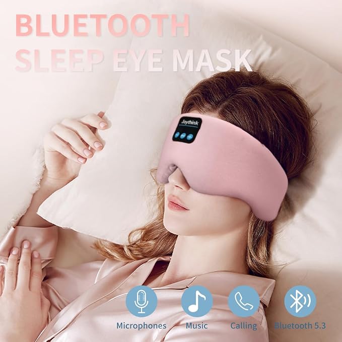 Joythink Weighted Eye Masks Bluetooth Sleep Mask Headphones Silk Wireless - Image 6