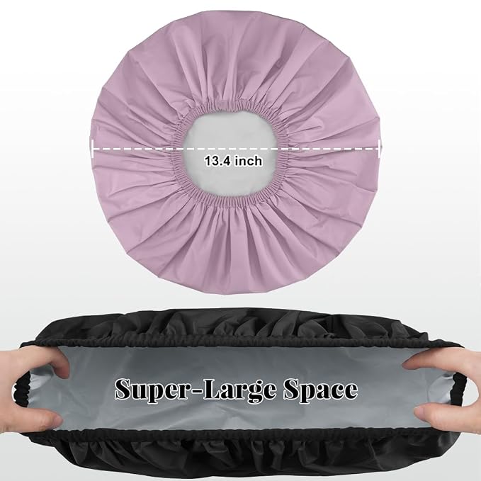 3 Pack Waterproof Reusable Shower Cap - Image 4