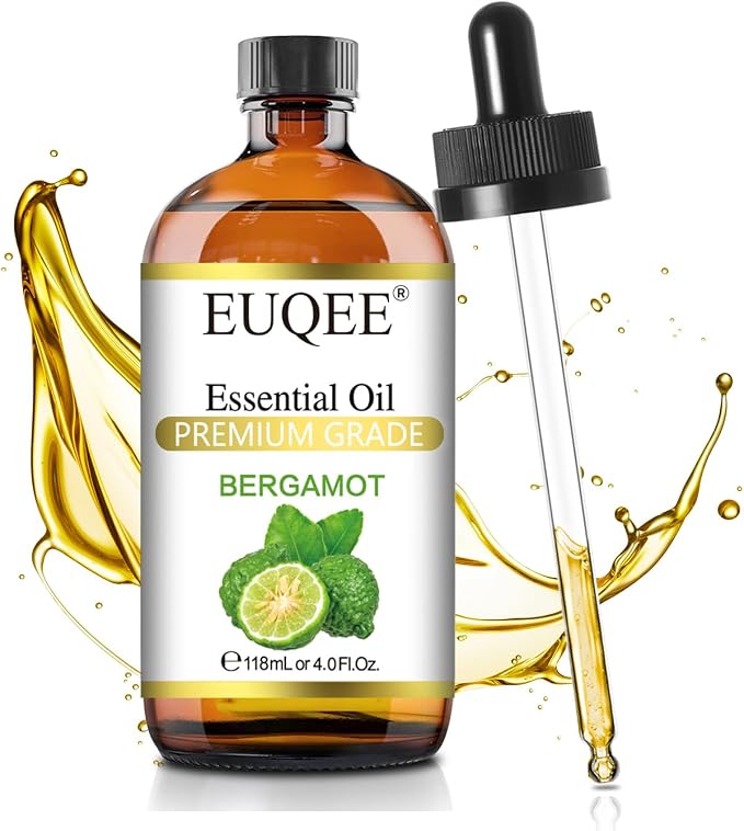EUQEE Bergamot Essential Oil 118ml Pure Bergamot Oil by EUQEE