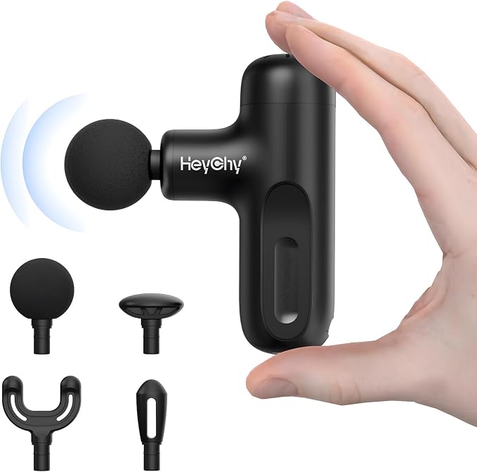 HEYCHY Super Mini Massage Gun Deep Tissue, Handheld Muscle Massager by HeyChy