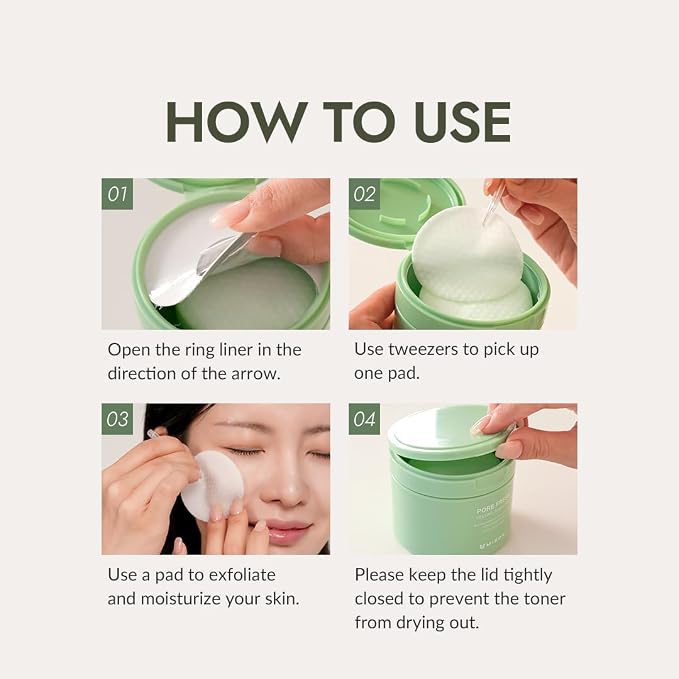 MIZON Pore Fresh Peeling Toner Pads AHA BHA PHA - Image 8