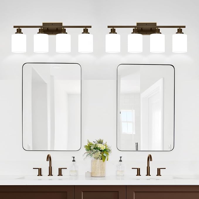 MOKATNG 4-Light Bathroom Light Fixtures, Vanity Light - Image 7