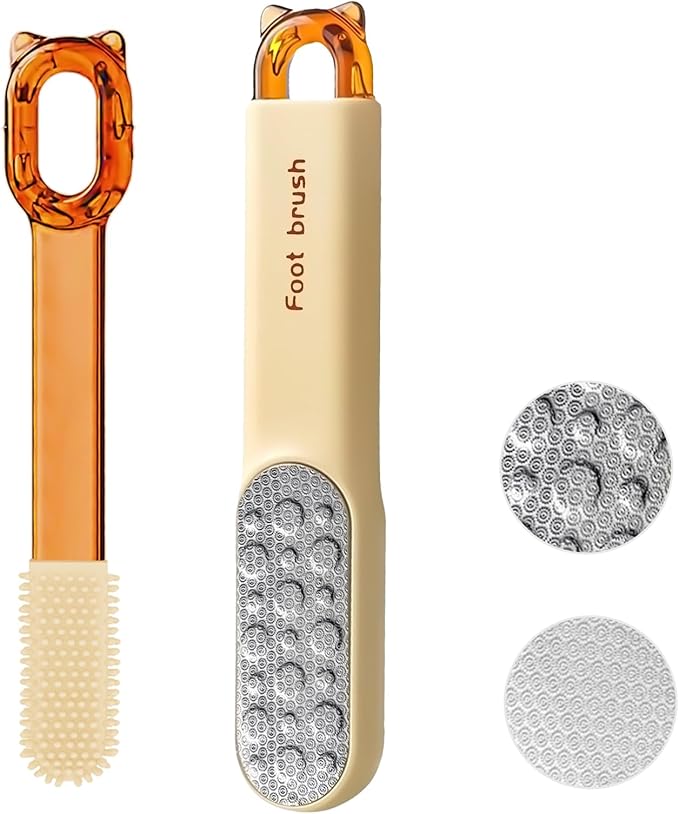 Double-Sided Stainless Steel Foot File, Foot Callus Remover & Foot Scrubber by VISDOLL