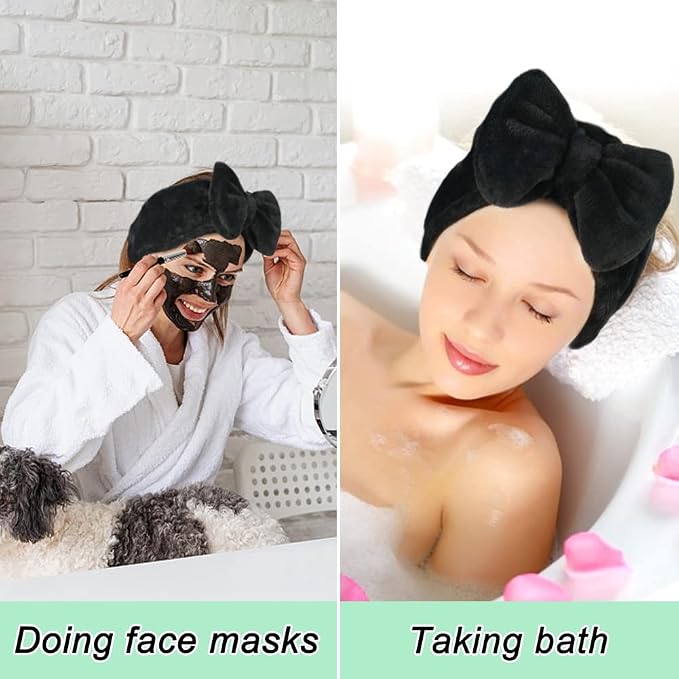 Shintop Spa Headband, Soft Carol Fleece Makeup Headband - Image 7