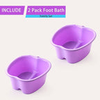 Extra-Large Foot Bath Soak Tub 2-Pack – Durable Massage Basins - Image 2