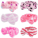 WHAVEL 6 Pack Pink Spa Headbands, Makeup Headbands Skincare Headbands by Whavel