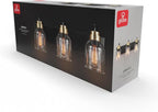 Globe Electric 63000200 22" 3-Light Vanity Light, Matte Black, Matte Brass - Image 9