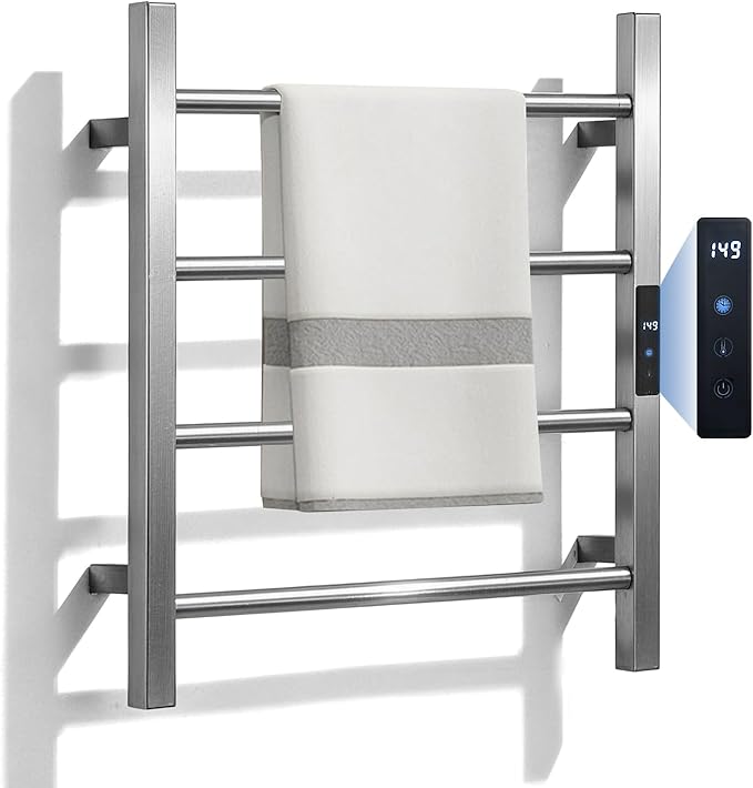 Heated Towel Racks for Bathroom, Hot Towel Warmer 4 Bars by KOOTTI