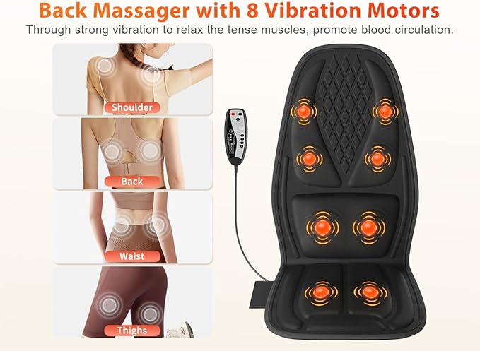 Back Massager for Chair, Massage Chair Pad Helps Relax Muscle and Relieve Pain - Image 3