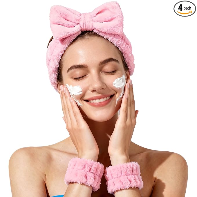 Fmeida Spa Headband and Wrist Band Set by Fmeida