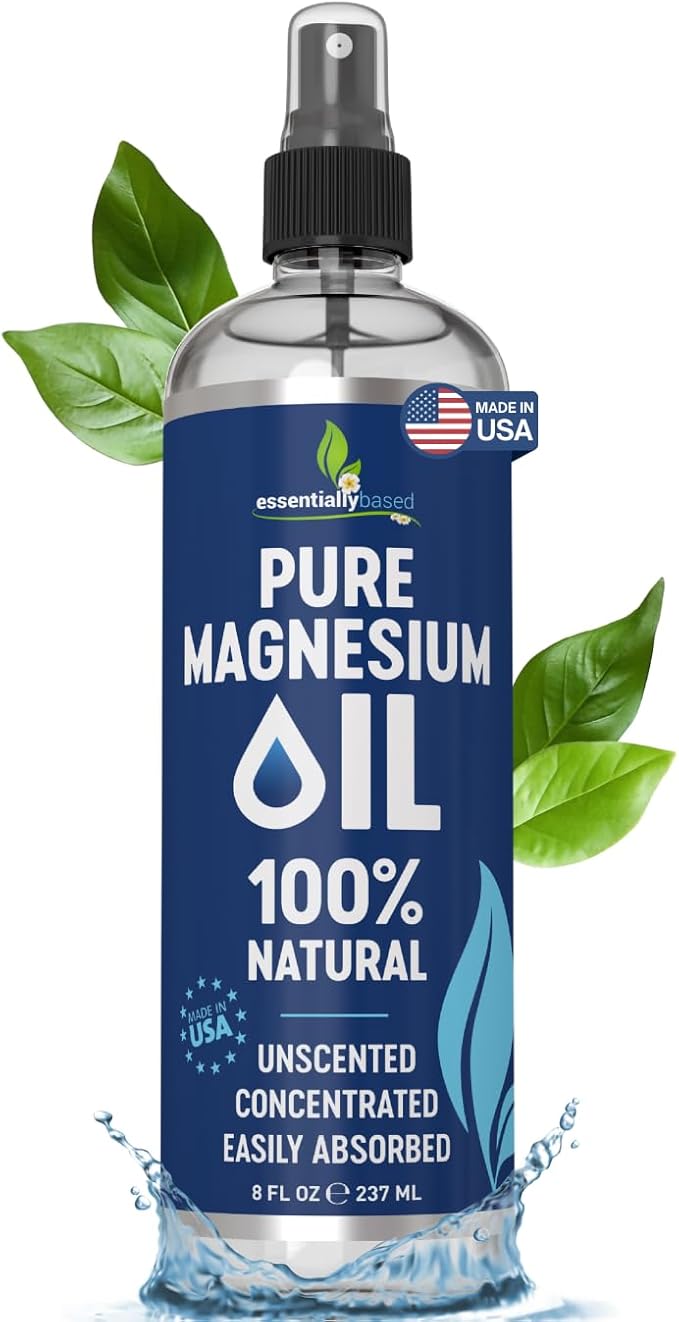 Pure Magnesium Oil Spray 8oz by essentiallybased