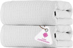 CASA COPENHAGEN Waffle 2Pcs 100% Egyptian Cotton Large Designer Bathsheet by CASACOPENHAGEN