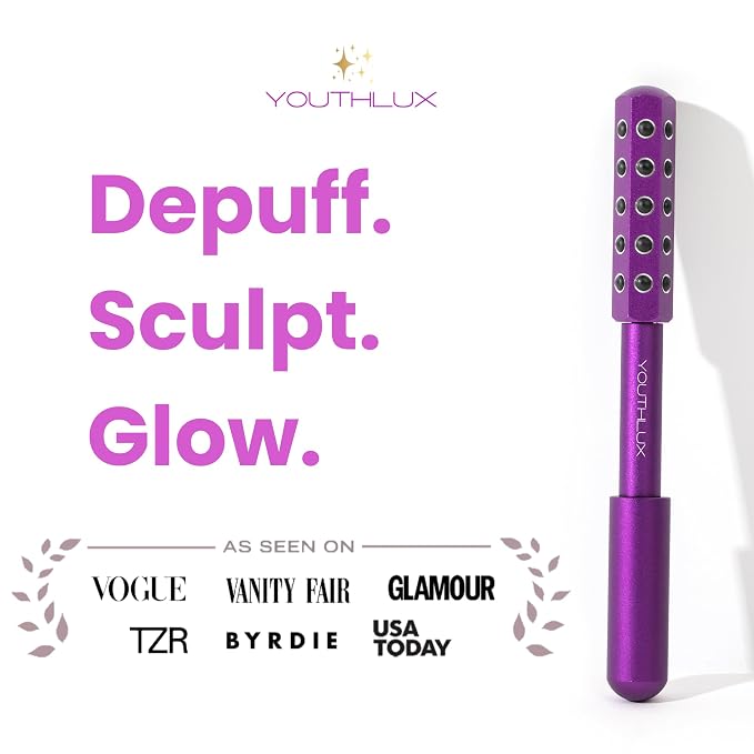Radiance Roller – Germanium Stone Facial Massage Tool/Wand Face Roller - Image 2
