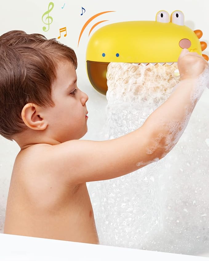 Lehoo Castle Baby Bath Toys, Dinosaur Bath Bubble Machine, Bath Toys - Image 5
