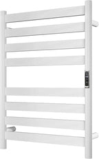 Heated Wall Mounted Electric Towel Warmer Rack, Timer & Temperature Control - Image 8