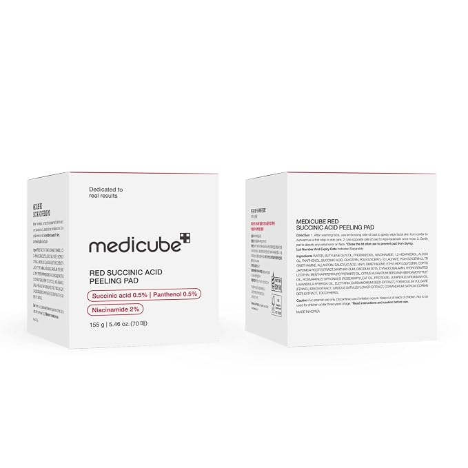 medicube Toner Pads Red Succinic Acid Panthenol Facial Peeling Pad | - Image 8