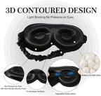 ZIMASILK Adjustable 22 Momme 100% Pure Mulberry Silk Sleep Mask, 3D Contoured - Image 2