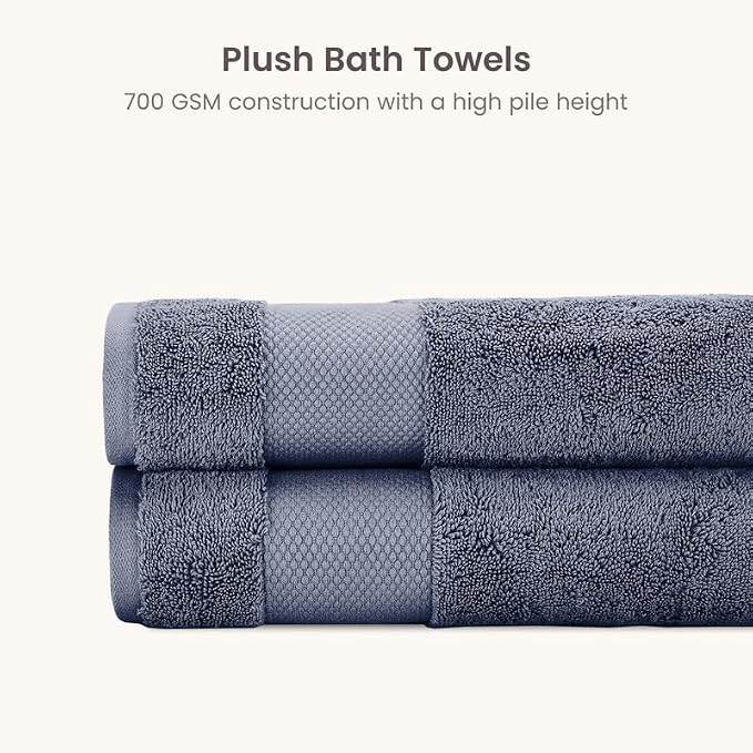 BIOWEAVES 100% Organic Cotton 700 GSM Luxury Bath Towels - Image 3