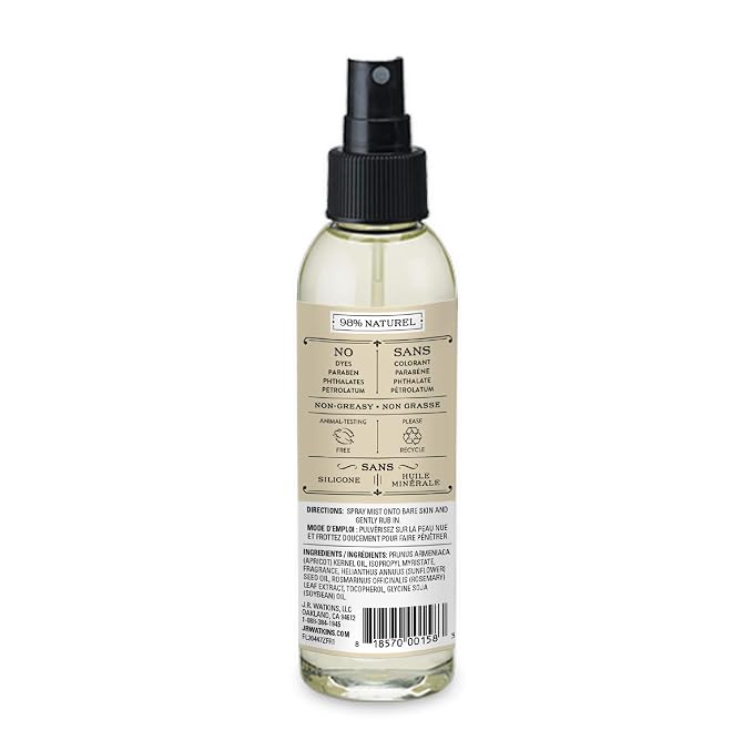JR Watkins Natural Hydrating Body Oil Mist, Coconut Milk & Honey, Moisturizing - Image 8