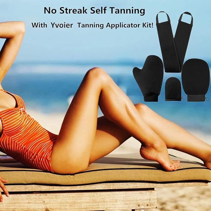 Yvoier Self Tanning Mitt Applicator Kit 4 in 1 Self Applicator Set - Image 7