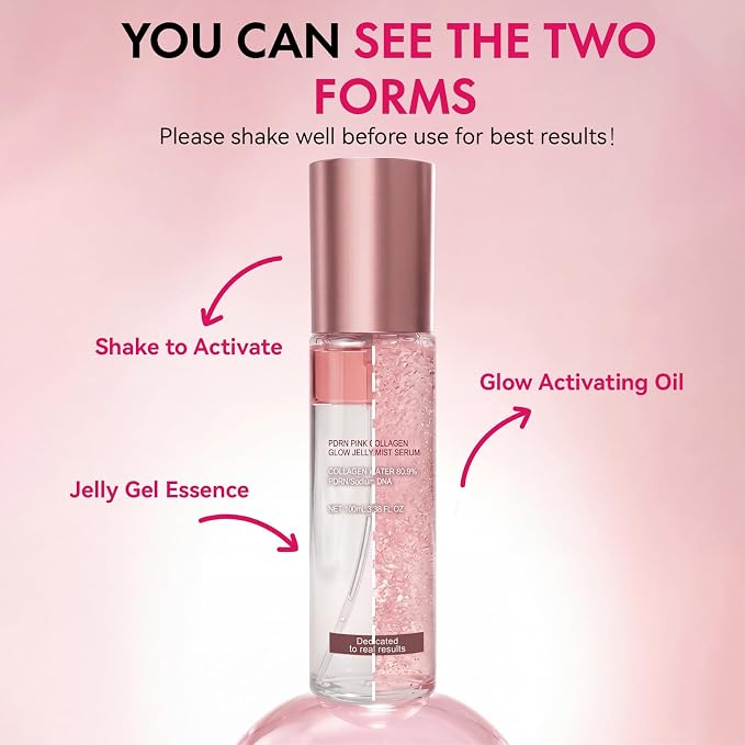 Jelly Serum Mist with PDRN, 3-in-1 Hydrating Face Glow Spray with Ceramide - Image 5