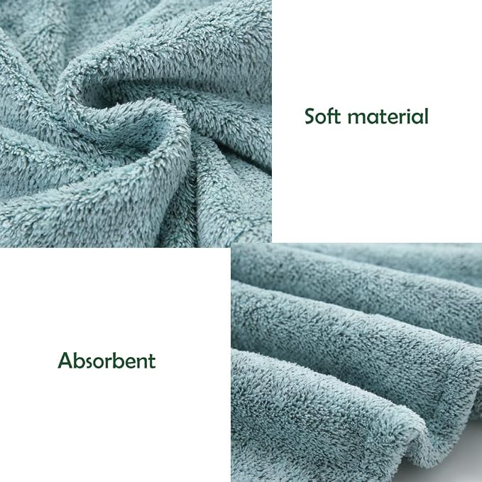 M-bestl 2 Pack Hair Drying Towels, Hair Wrap Towels, Absorbent Microfiber Hair - Image 5