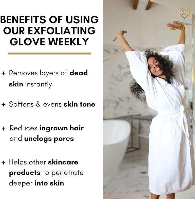 Exfoliating Glove Kessa Mitt Body Scrubber - Image 6