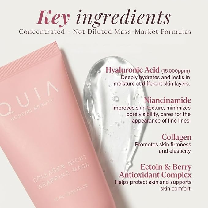 QUIA Collagen Wrapping Mask 75ml - Image 3