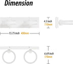 LED Bathroom Light Fixtures, 15inch White Vanity Lights, Modern 2 Light Acrylic - Image 2