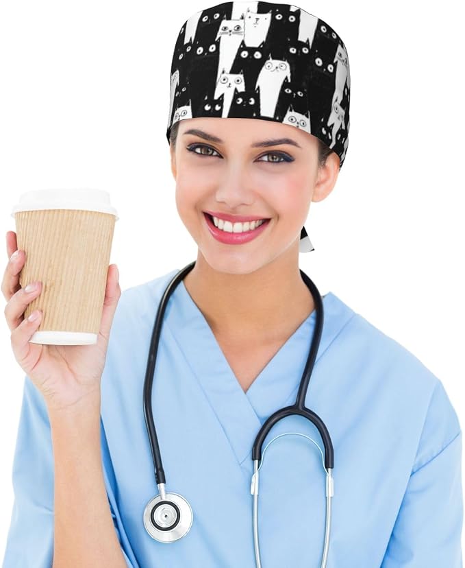 Alligator Ice Cream Working Cap, Scrub Cap - Image 6