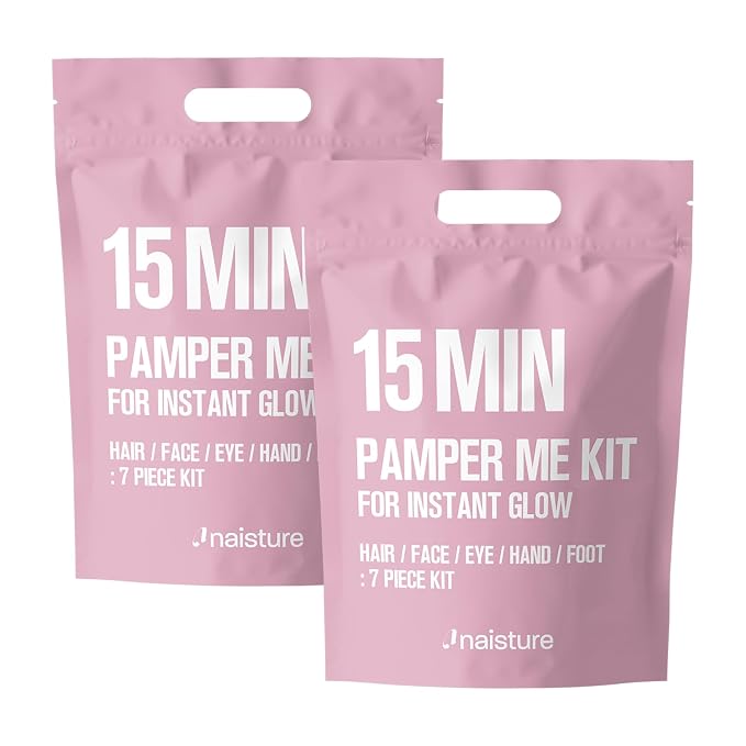 Naisture 15 Min Pamper Me Kit Duo Pack Korean Spa Skincare Gift Sets by Naisture